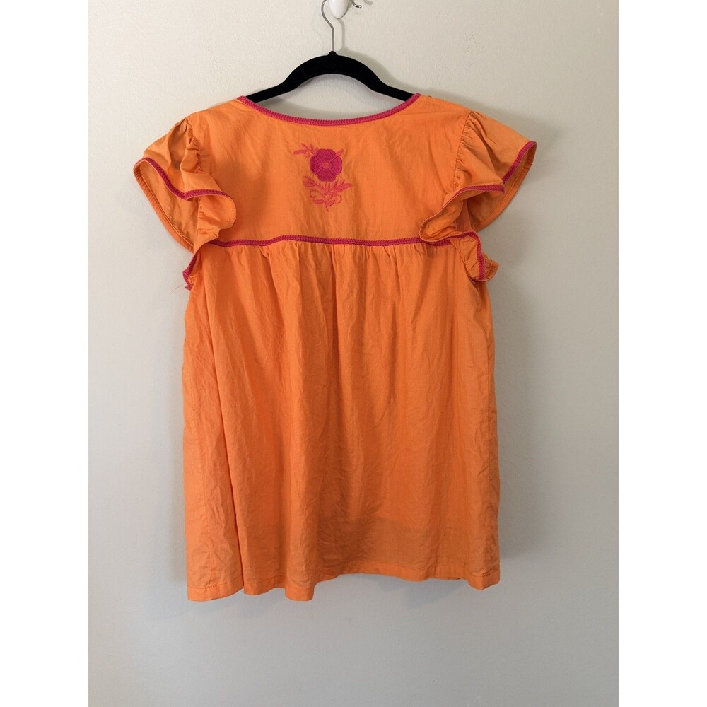 J Marie Pink and Orange Embroidered Krista Top Wonen’s Size S - Picture 3 of 4